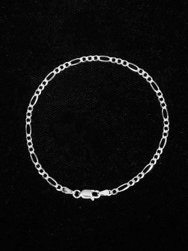 Pulseira Figáro 3em1 4mm 20cm